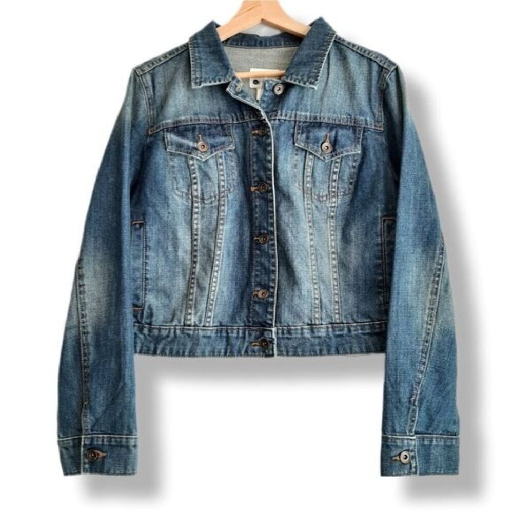 STYLUS 100% Cotton Classic Jean Jacket Medium Blue Sz XL P